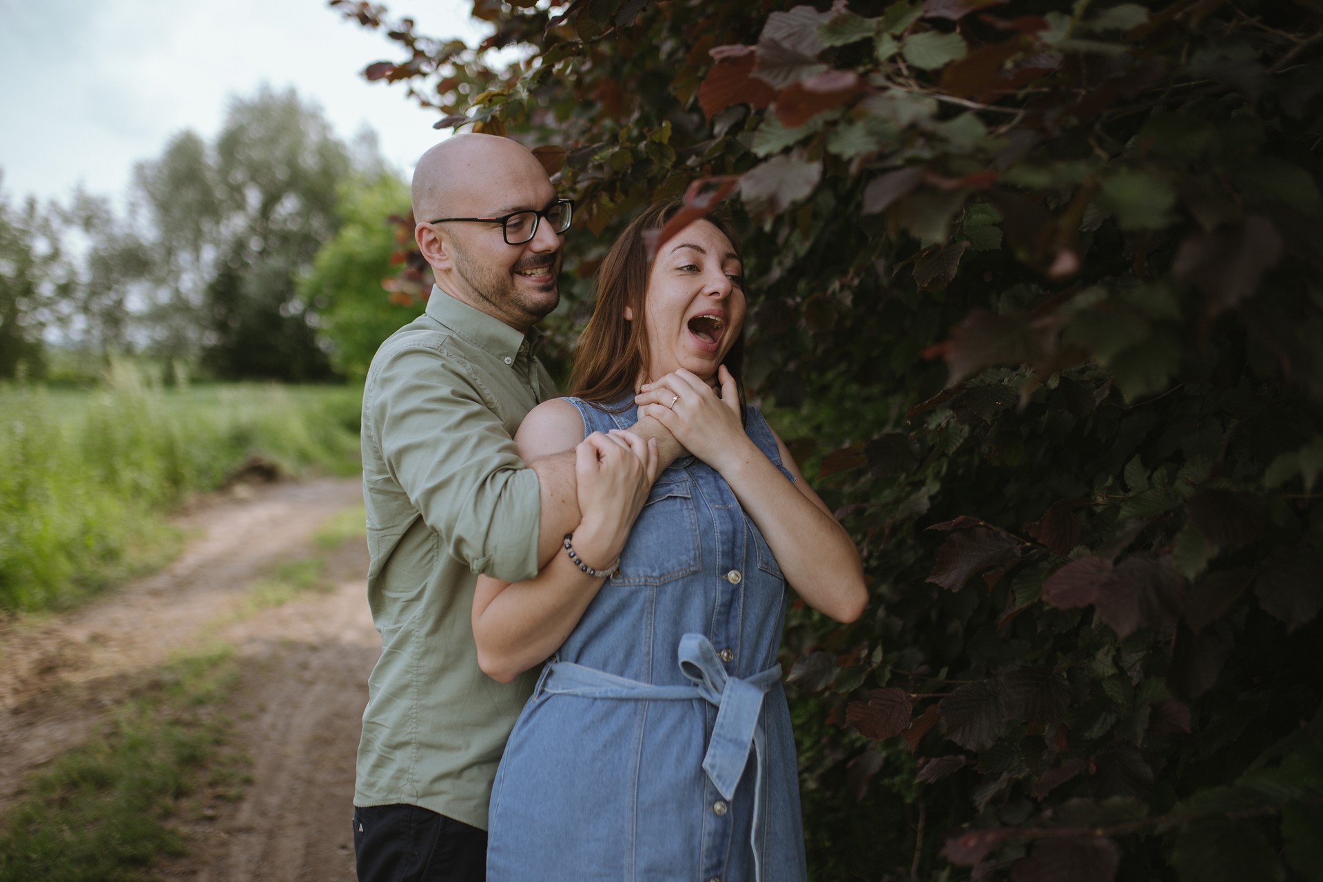 Sesja narzeczeńska Karoliny i Łukasz na Podkarpaciu w okolicach Rzeszowa